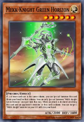 Mekk-Knight Green Horizon Yu-Gi-Oh card
