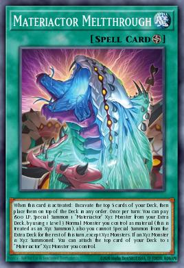 Materiactor Meltthrough Yu-Gi-Oh card