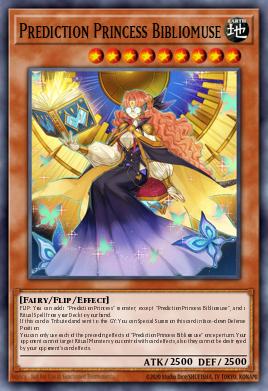 Prediction Princess Bibliomuse Yu-Gi-Oh card