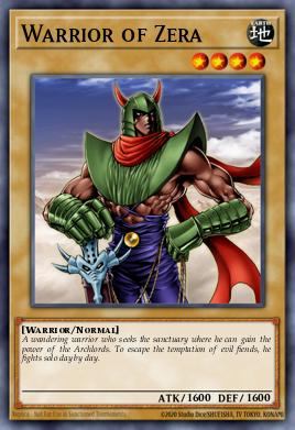 Warrior of Zera Yu-Gi-Oh card