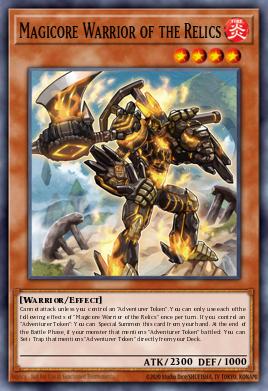 Magicore Warrior of the Relics Yu-Gi-Oh card