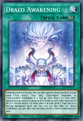 Draco Awakening Yu-Gi-Oh card