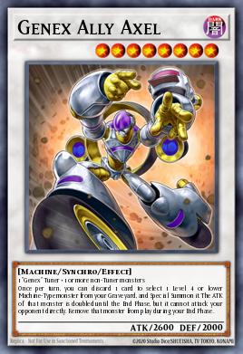 Genex Ally Axel Yu-Gi-Oh card