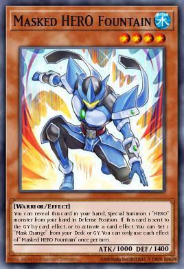 Masked HERO Fountain Yu-Gi-Oh card