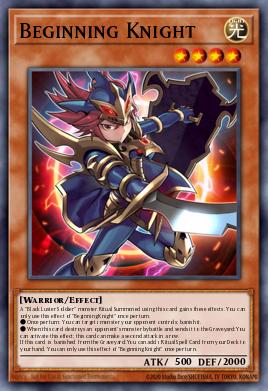 Beginning Knight Yu-Gi-Oh card