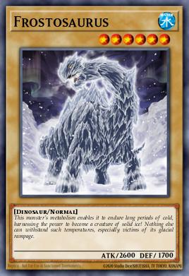 Frostosaurus Yu-Gi-Oh card