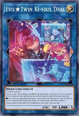 Evil★Twin Ki-sikil Deal Yu-Gi-Oh card