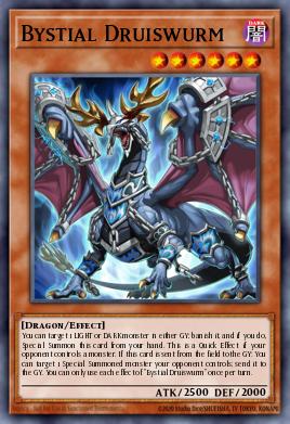 Bystial Druiswurm Yu-Gi-Oh card