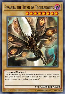 Pesanta the Titan of Troubadours Yu-Gi-Oh card
