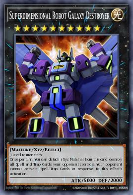 Superdimensional Robot Galaxy Destroyer Yu-Gi-Oh card