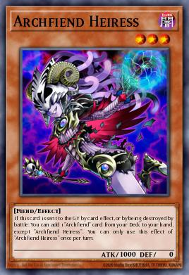 Archfiend Heiress Yu-Gi-Oh card