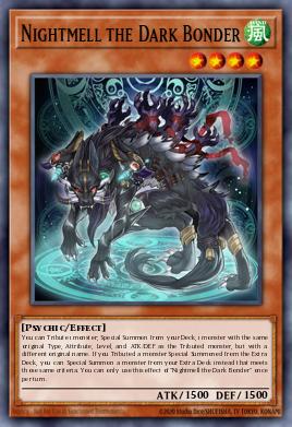 Nightmell the Dark Bonder Yu-Gi-Oh card