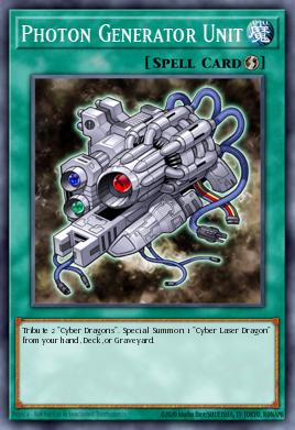 Photon Generator Unit Yu-Gi-Oh card