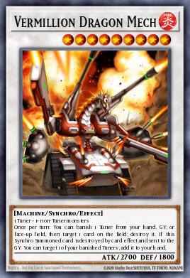 Vermillion Dragon Mech Yu-Gi-Oh card