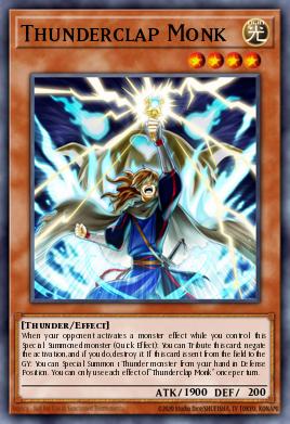 Thunderclap Monk Yu-Gi-Oh card