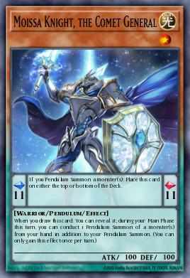 Moissa Knight, the Comet General Yu-Gi-Oh card