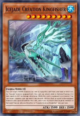 Icejade Creation Kingfisher Yu-Gi-Oh card