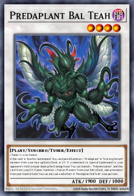 Predaplant Bal Teah Yu-Gi-Oh card
