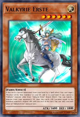 Valkyrie Erste Yu-Gi-Oh card