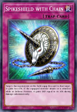 Spikeshield with Chain Yu-Gi-Oh card