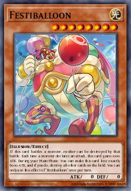 Festiballoon Yu-Gi-Oh card