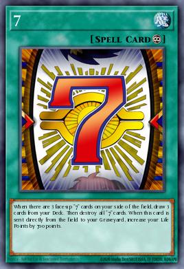 7 Yu-Gi-Oh card