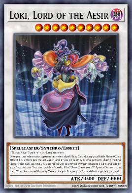 Loki, Lord of the Aesir Yu-Gi-Oh card