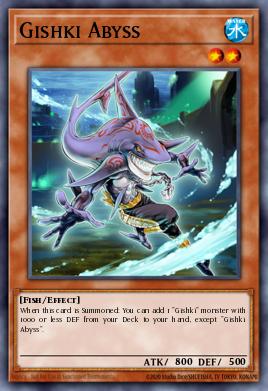 Gishki Abyss Yu-Gi-Oh card