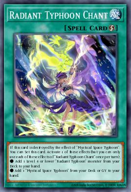 Radiant Typhoon Chant Yu-Gi-Oh card