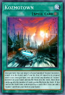 Kozmotown Yu-Gi-Oh card