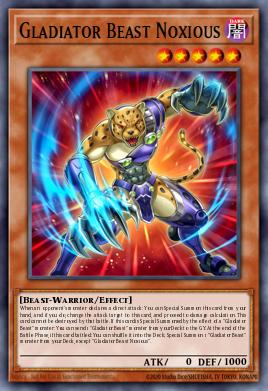 Gladiator Beast Noxious Yu-Gi-Oh card