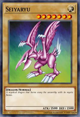 Seiyaryu Yu-Gi-Oh card