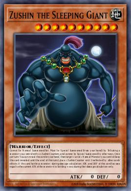 Zushin the Sleeping Giant Yu-Gi-Oh card