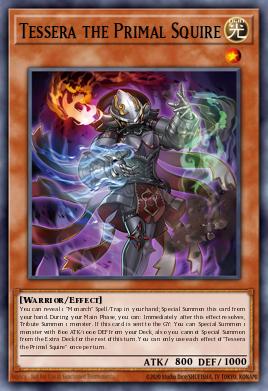 Tessera the Primal Squire Yu-Gi-Oh card