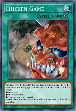 Chicken Game Yu-Gi-Oh card