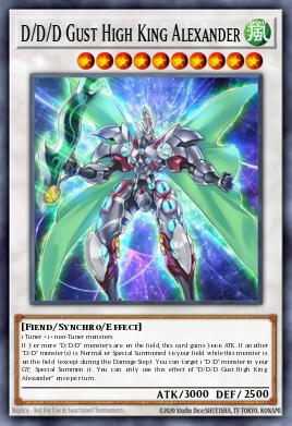 D/D/D Gust High King Alexander Yu-Gi-Oh card