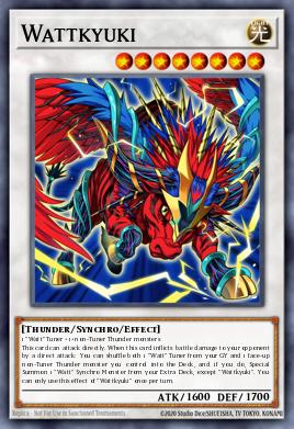 Wattkyuki Yu-Gi-Oh card