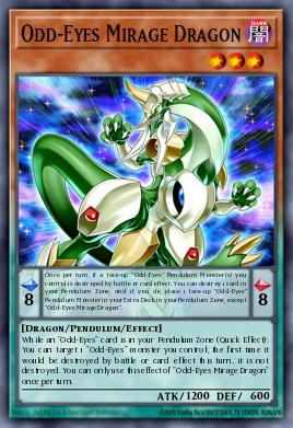 Odd-Eyes Mirage Dragon Yu-Gi-Oh card
