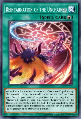 Reincarnation of the Unchained Yu-Gi-Oh card