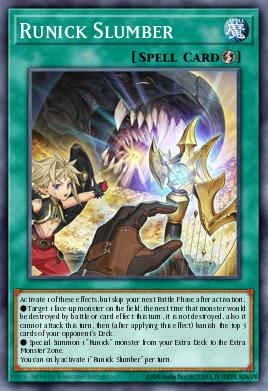 Runick Slumber Yu-Gi-Oh card