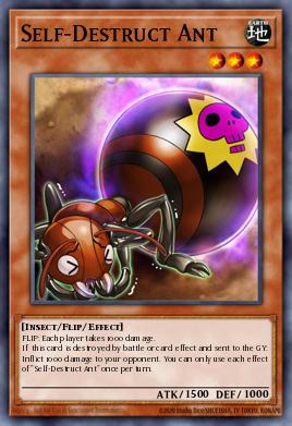 Self-Destruct Ant Yu-Gi-Oh card