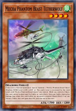 Mecha Phantom Beast Tetherwolf Yu-Gi-Oh card