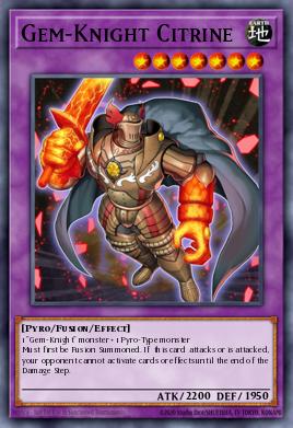 Gem-Knight Citrine Yu-Gi-Oh card