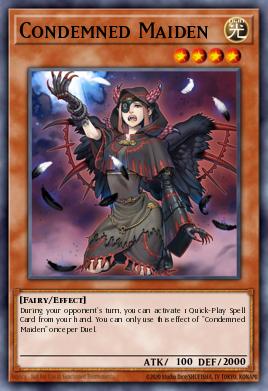 Condemned Maiden Yu-Gi-Oh card