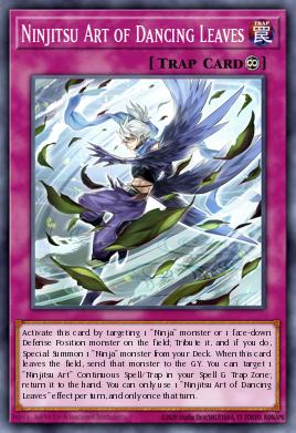 Ninjitsu Art of Dancing Leaves Yu-Gi-Oh card
