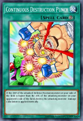 Continuous Destruction Punch Yu-Gi-Oh card
