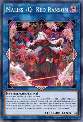 Maliss <Q> Red Ransom Yu-Gi-Oh card