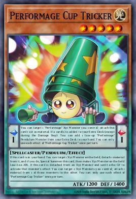 Performage Cup Tricker Yu-Gi-Oh card