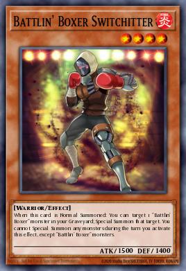 Battlin' Boxer Switchitter Yu-Gi-Oh card