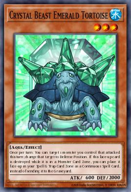 Crystal Beast Emerald Tortoise Yu-Gi-Oh card